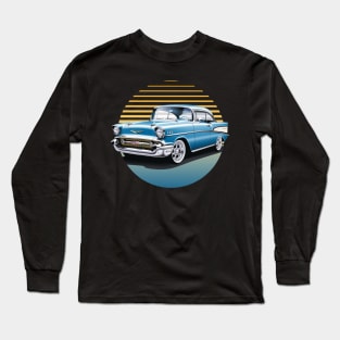 1957 Chevy Bel-Air Classic Car Enthusiast Long Sleeve T-Shirt